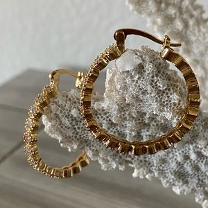 💥FINAL SALE💥Gold Filled Cubic Zirconia Hoop
